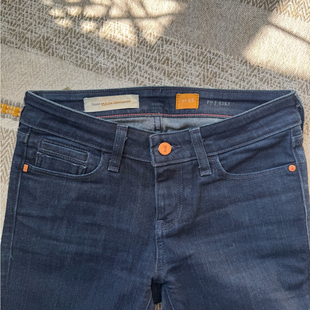 Pilcro Dark Indigo Flare Jeans - Picture 2 of 4
